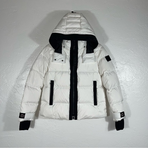 MOOSE KNUCKLES Gataga 650 Fill Power Down Puffer Jacket - White Sz - Small $895 - Picture 3 of 15